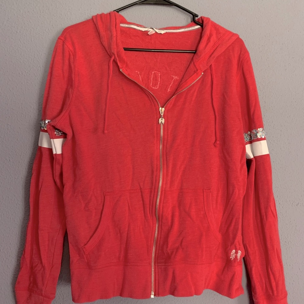 Victoria secret zip up jacket - women’s L